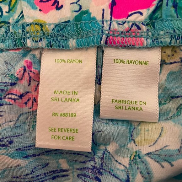 NWT Lilly Pulitzer Bal Harbour Palazzo Pants XL - Picture 6 of 6